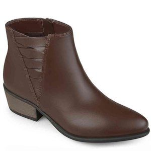 Journee Collection Estell Booties Brown 8.5